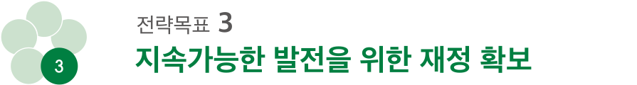 전략목표 3: 지속가능한 발전을 위한 재정 확보